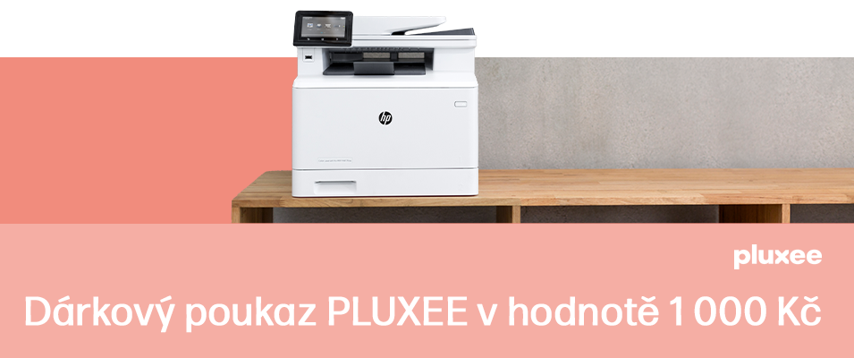 Získejte dárkové poukazy Pluxee v hodnotě 1000 Kč za nákup tiskáren HP LaserJet